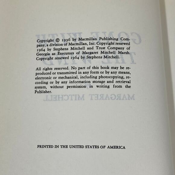 Gone With the Wind - Margaret Mitchell 1964 Macmillan Edition - Picture 5 of 5
